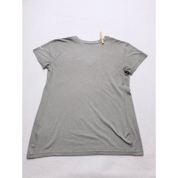 Nike Dri-Fit Casual Graphic Short Sleeve T Shirt Womens Size Medium M Gray - Picture 7 of 8